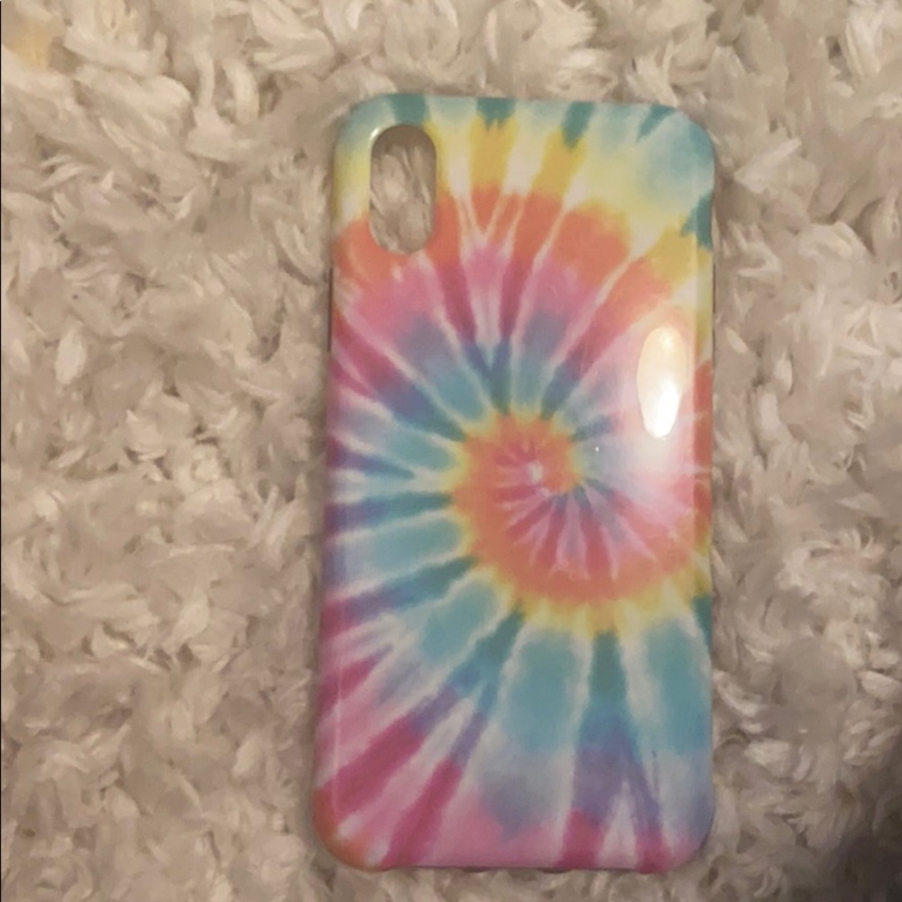 iPhone X tie-dye phone case